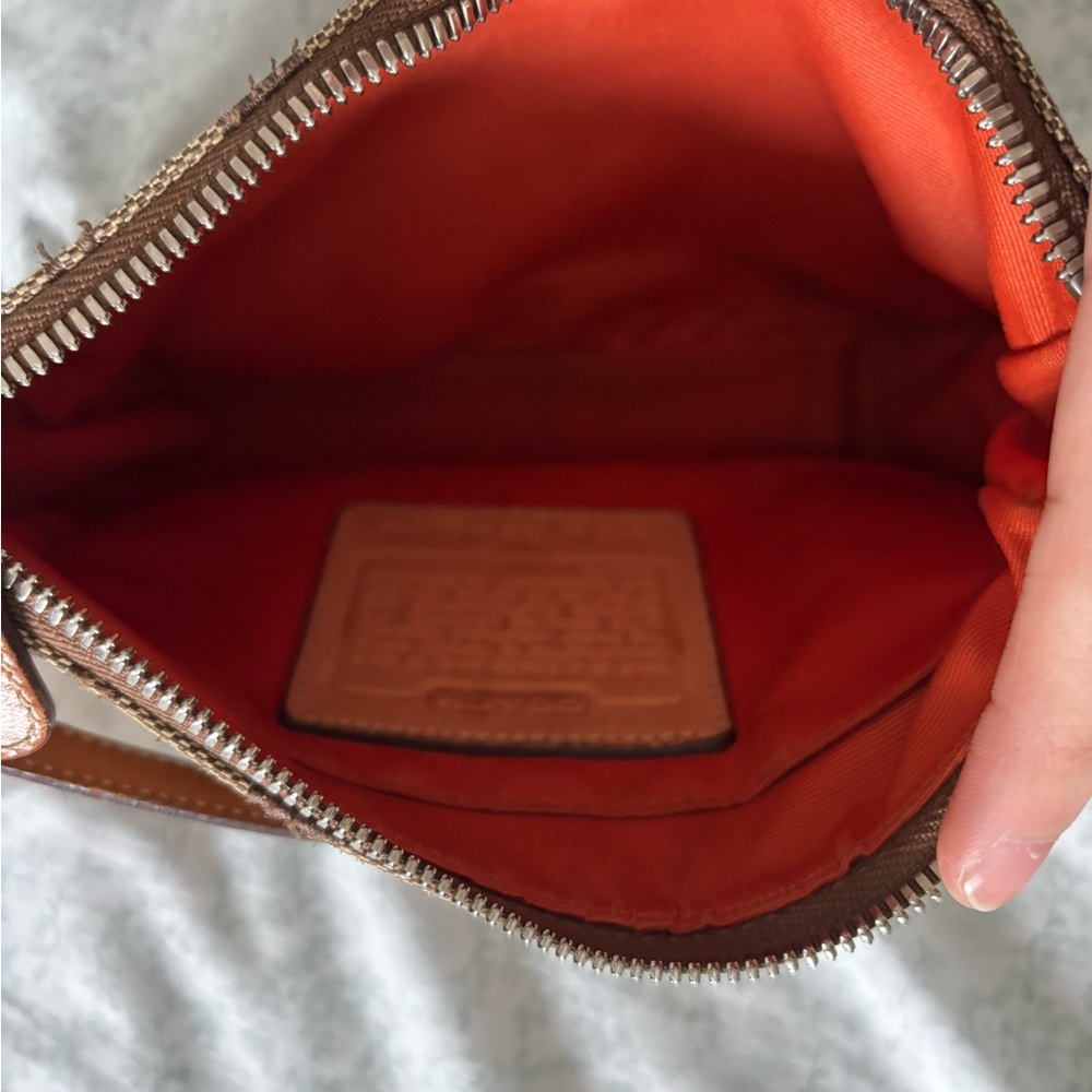 Coach Brown and Tan Signature Shoulder Bag - Picture 4 of 4